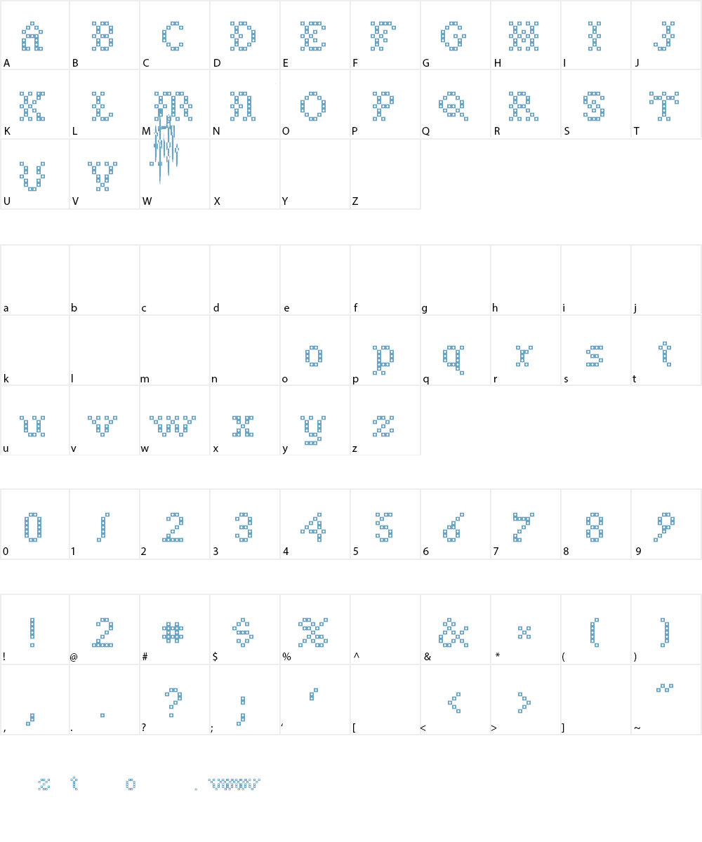 NeedlePointSew Font Character