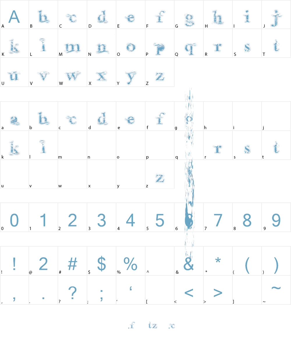 Andalusian Trial Font Character