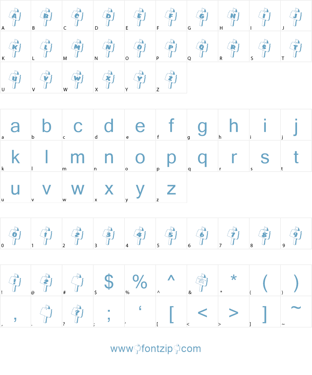 RMSignpost Font Character