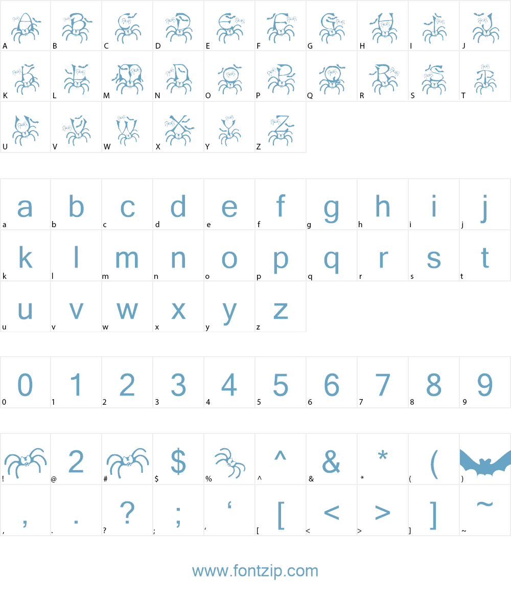 RMSpider2 Font Character