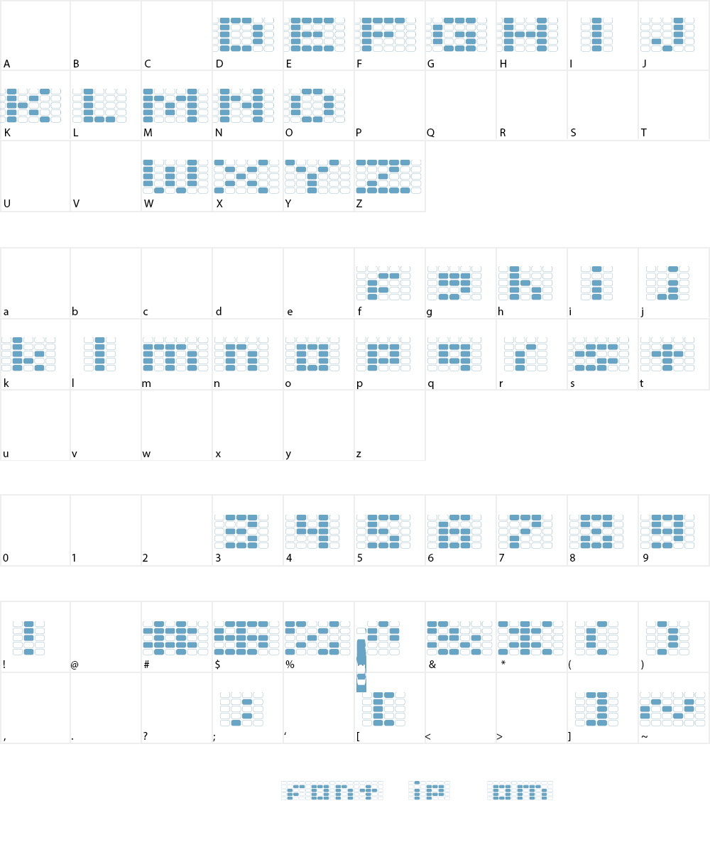 Offon Font Character