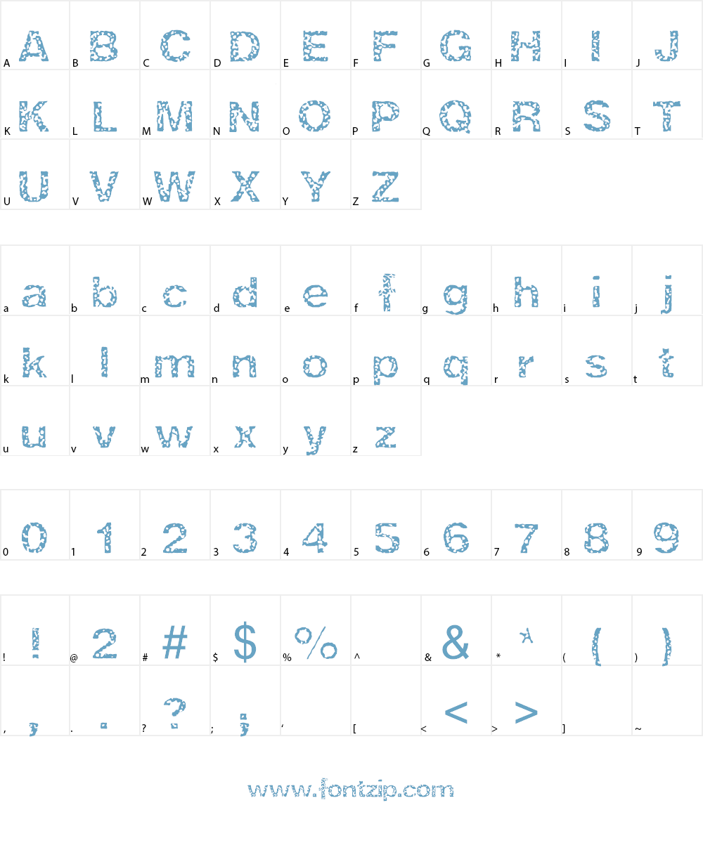 Cork Font Character