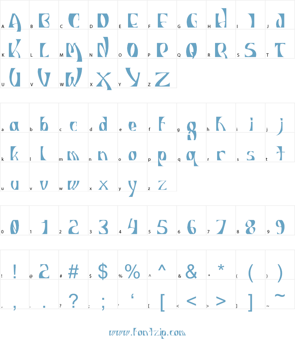 INDIOSBRAVOS Font Character