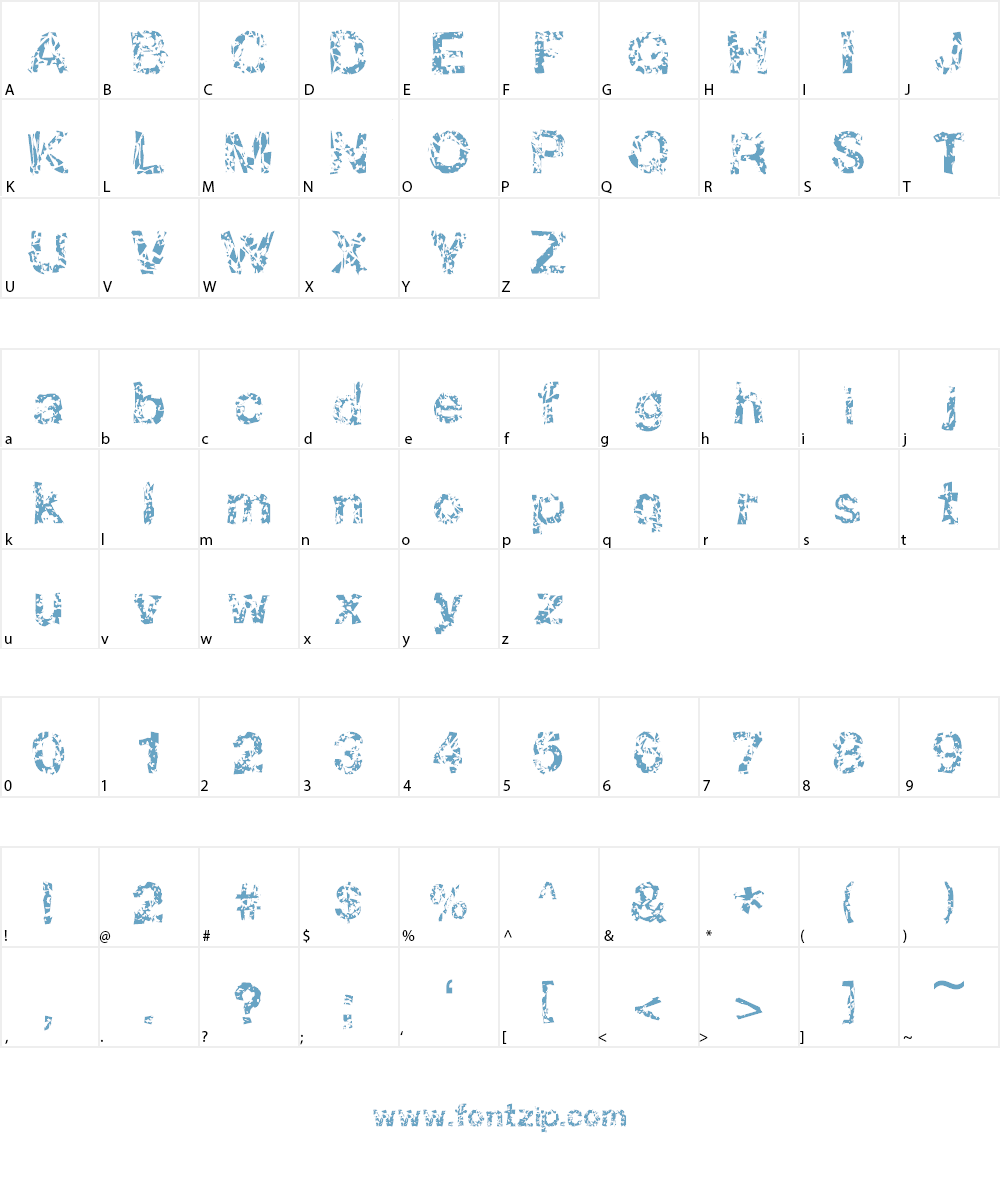 DBE-Oxygen Font Character