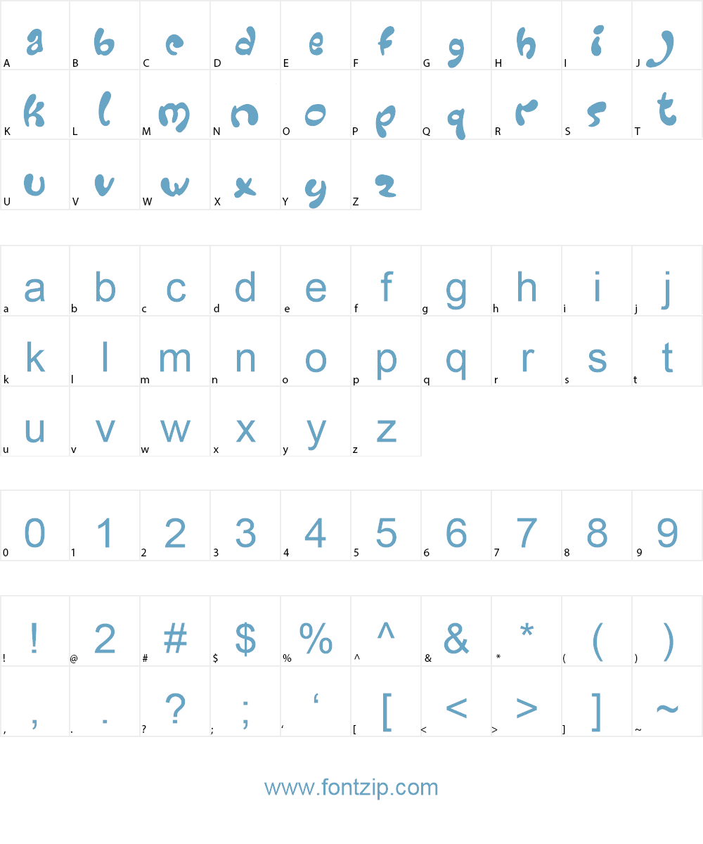 Groovy Font Character