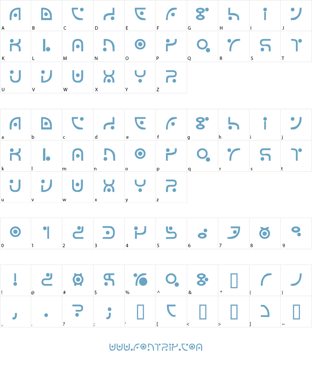 Narcotix Font Character