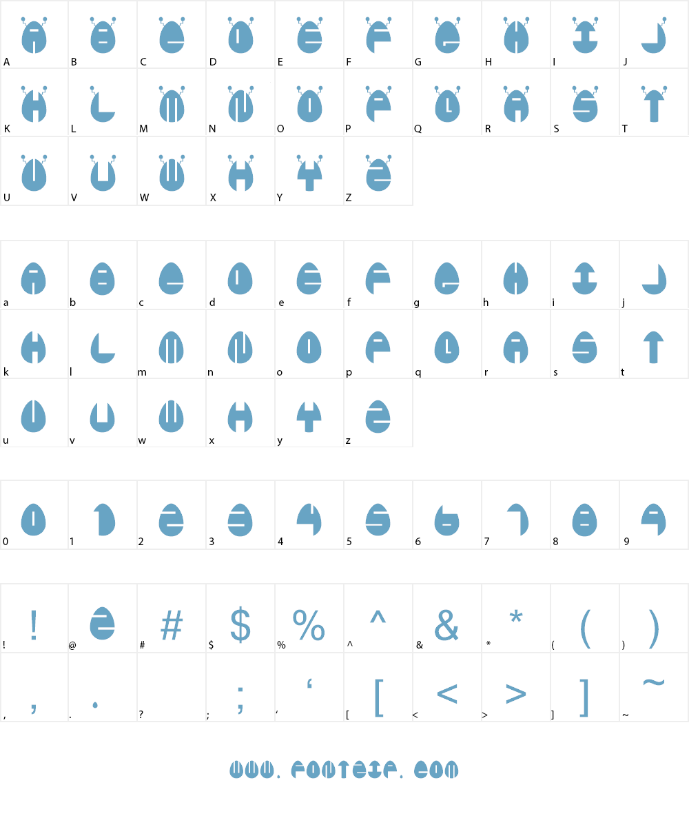 Egglien Font Character