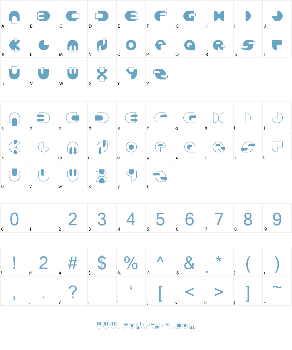 HierArc Font Character