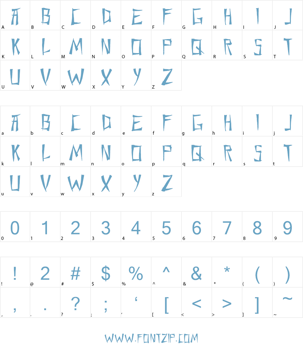 Chang and Eng Font Character