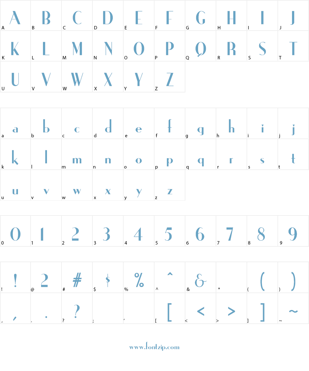 Ironick NF Font Character