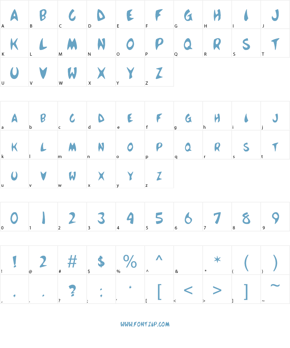 McBoing Boing Font Character