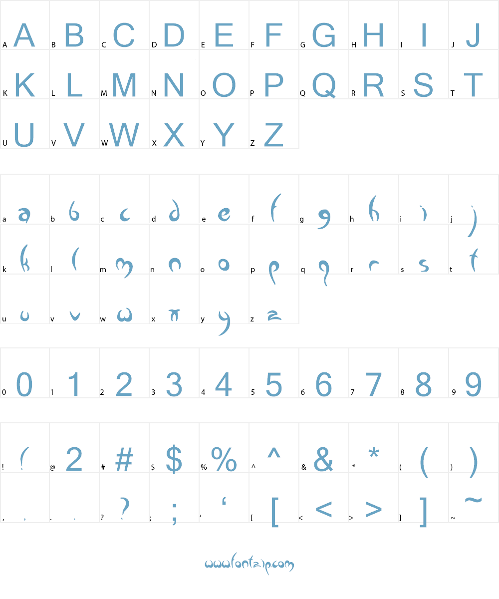 Greenman Font Character