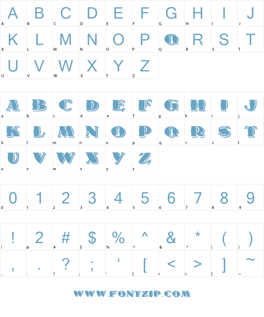 1998A Font Character