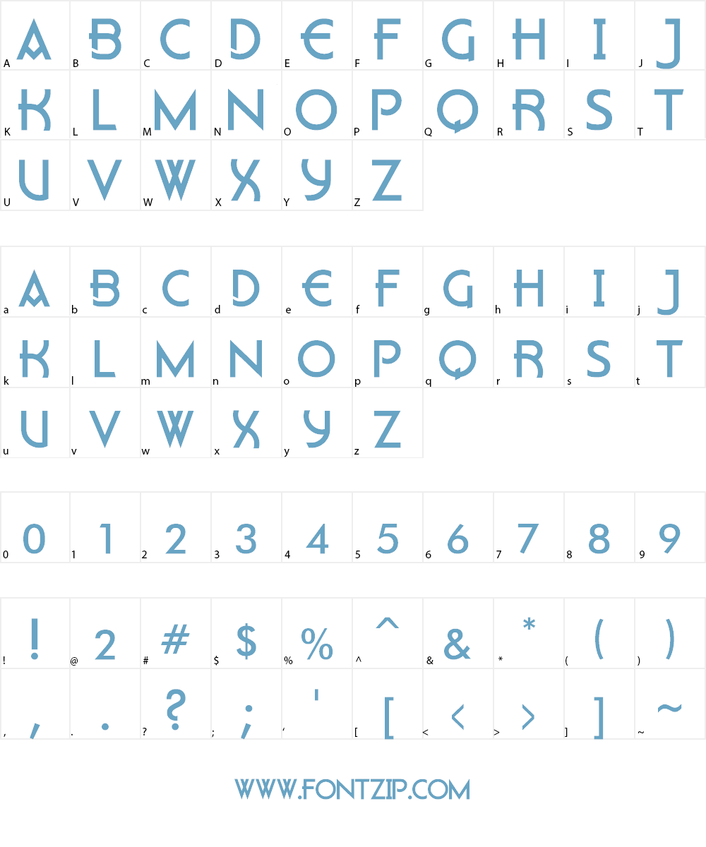 Flatley Font Character