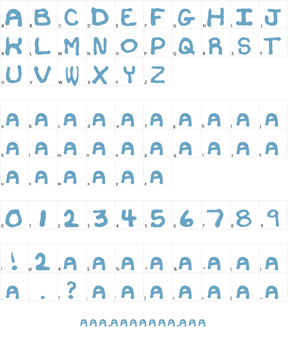 DOOFUS Font Character