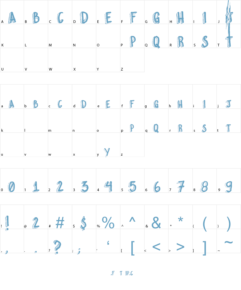 Esquisito Font Character