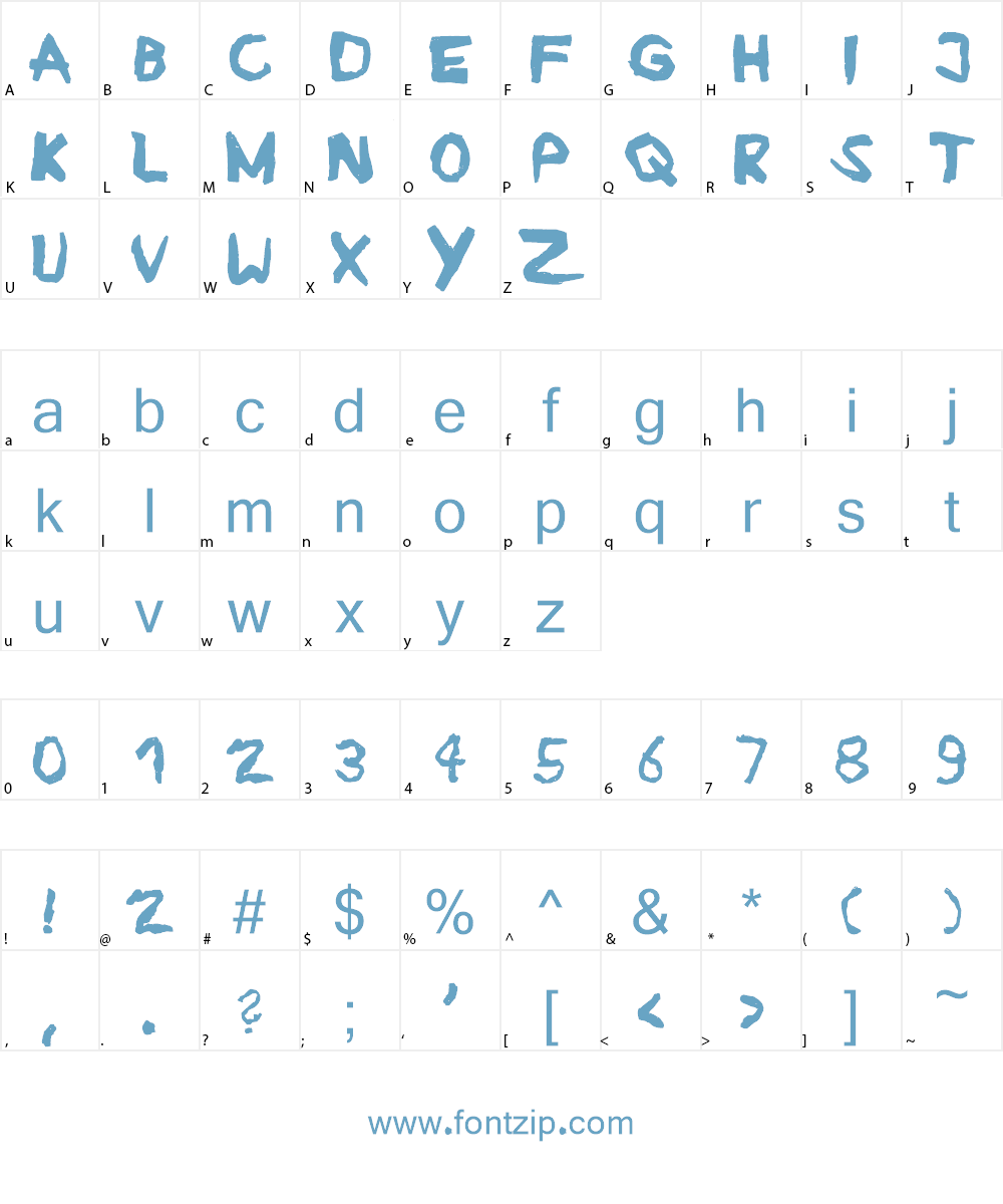 Ruban Font Character