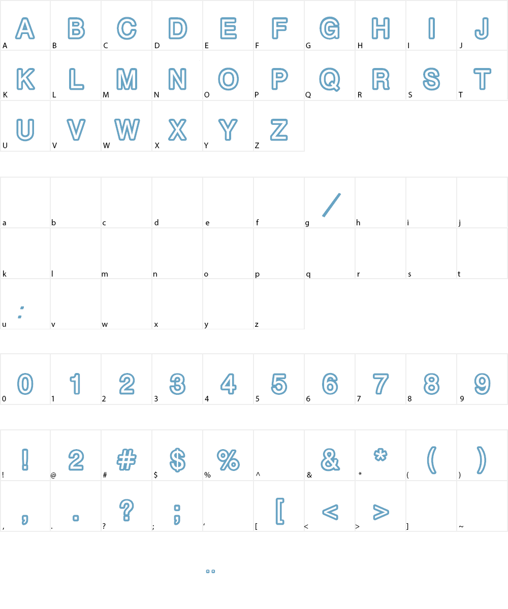 carbono Font Character