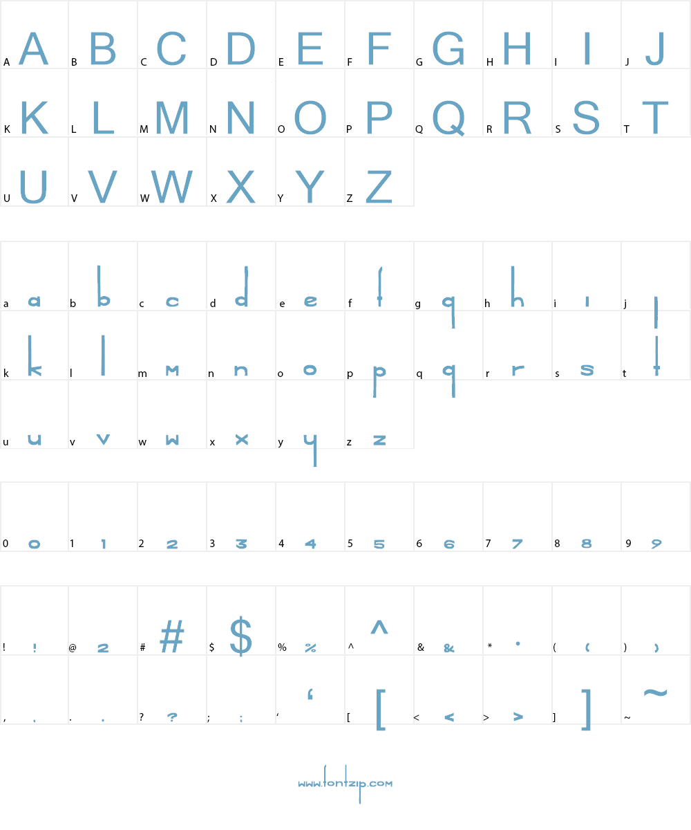 The Daves I Know Font Character