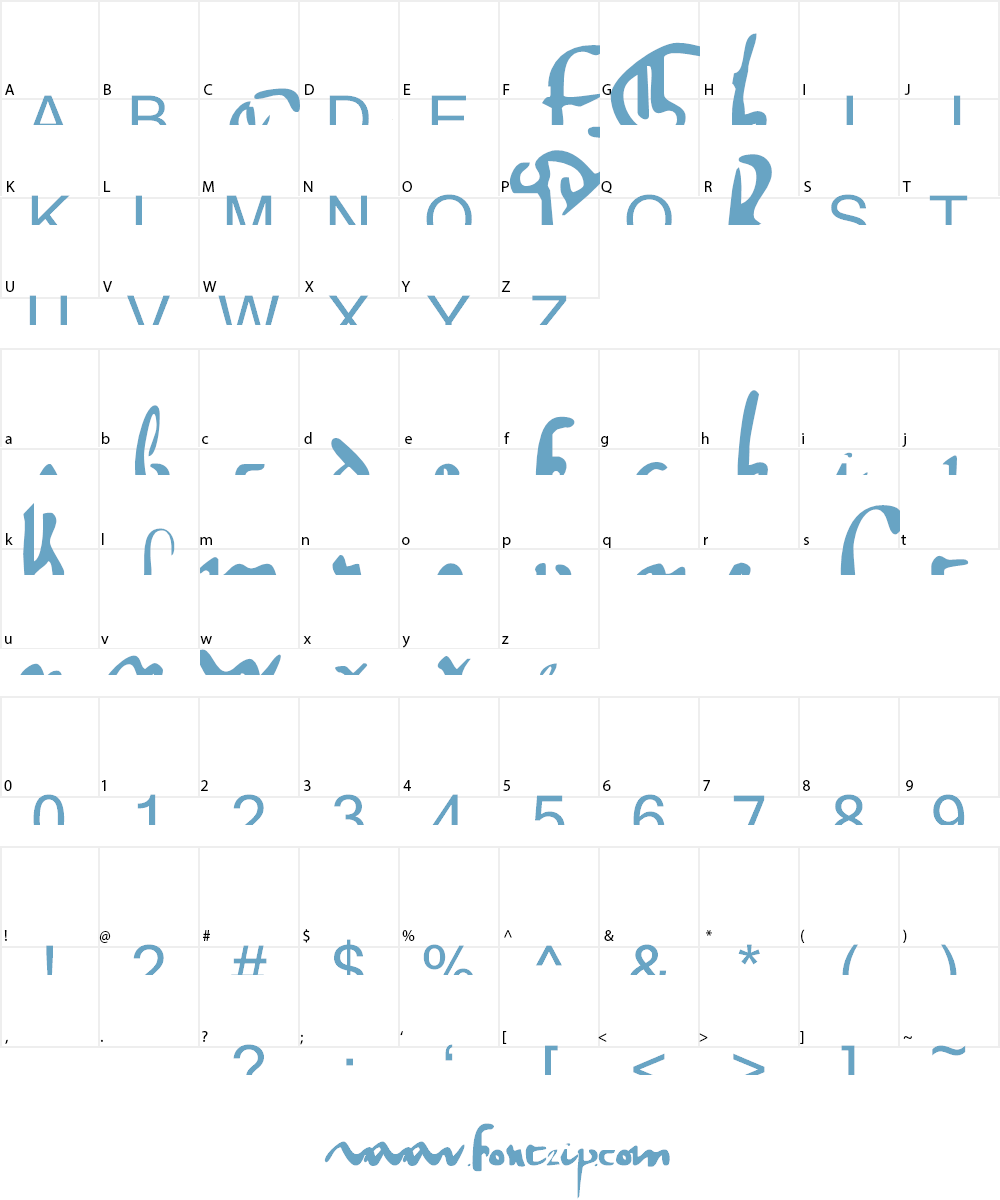 gotische Font Character