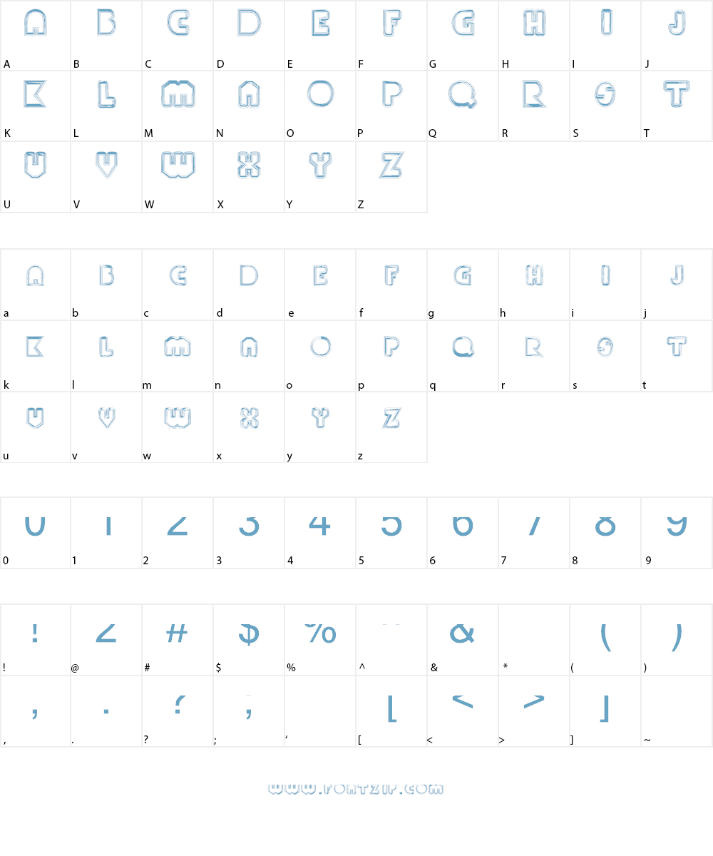 PaulKlein Font Character