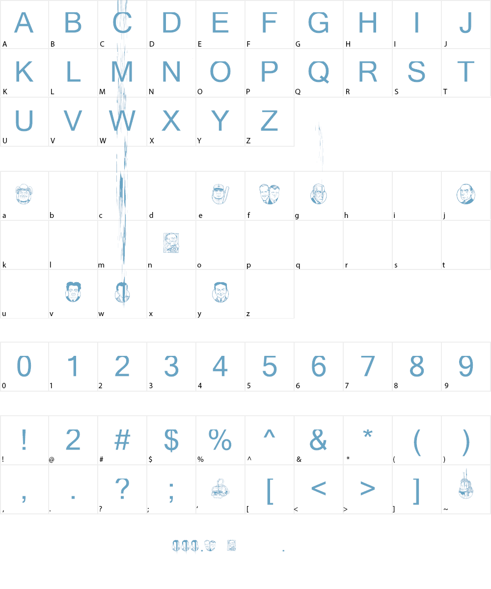 RickGearyHomage Font Character