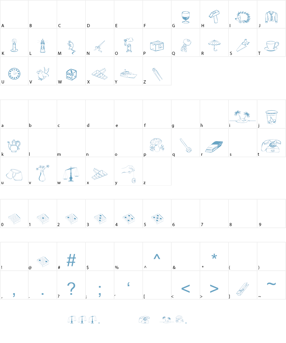 Alfabilder Font Character