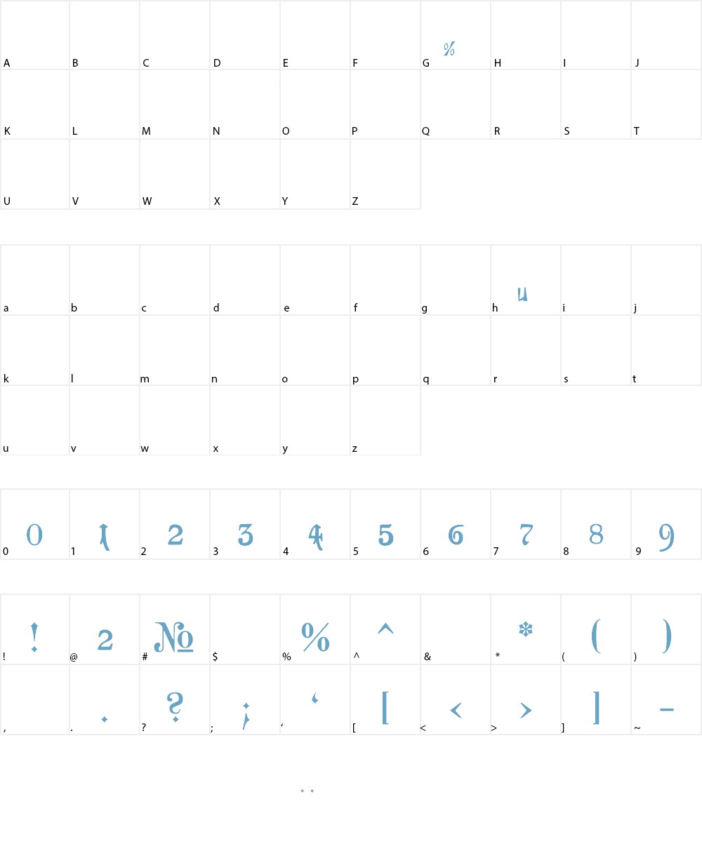 Goeschen Fraktur Font Character