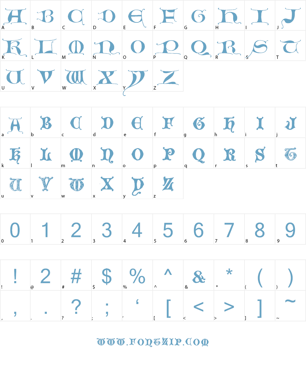 EasyLombardic Font Character