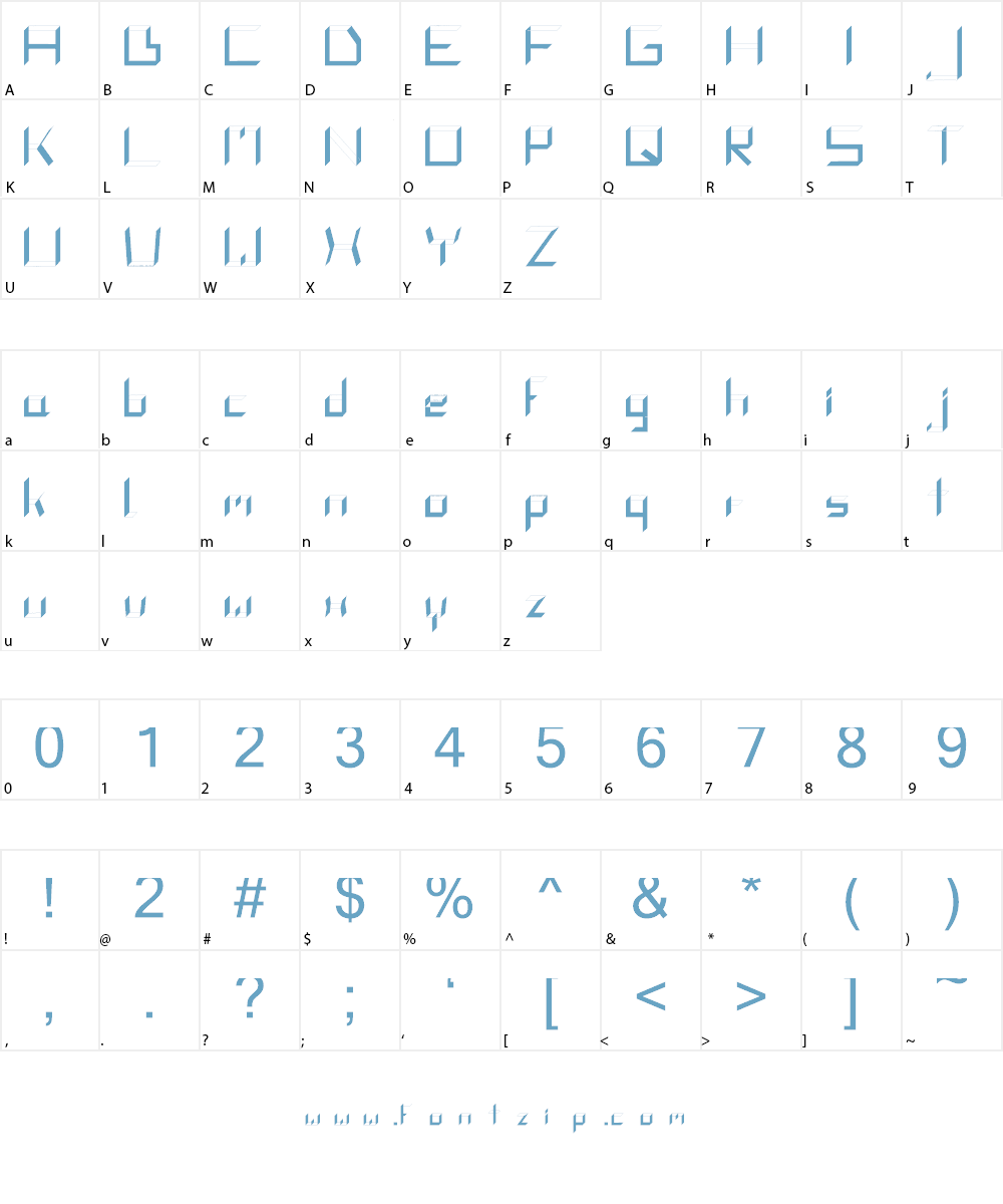 UntitledRegular Font Character