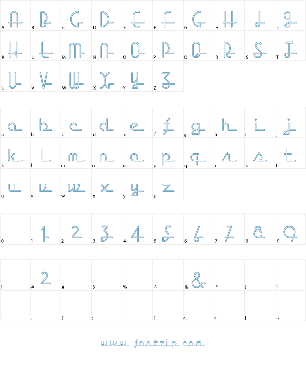 Lost Wages Font Character