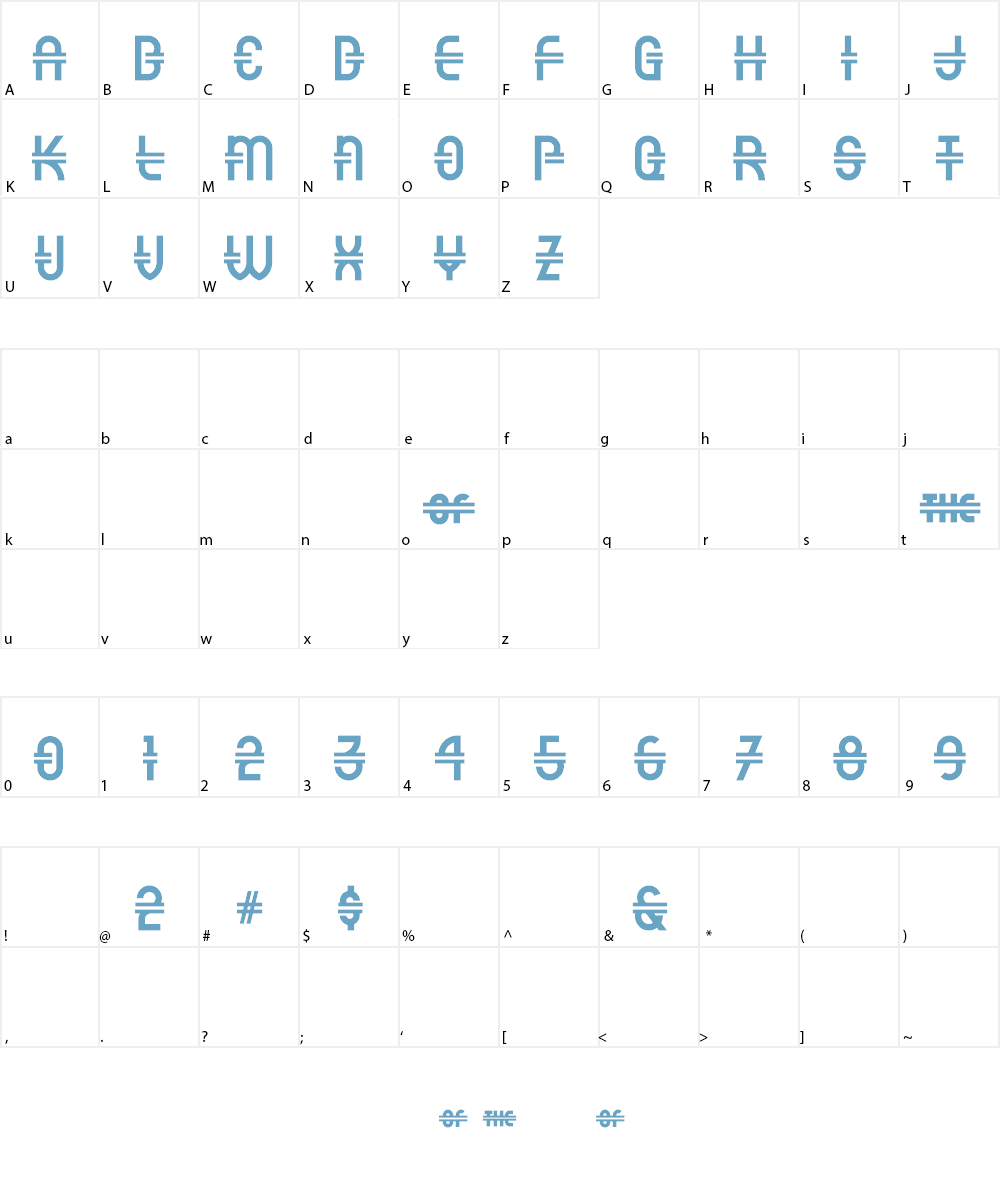 Luncheonette Font Character