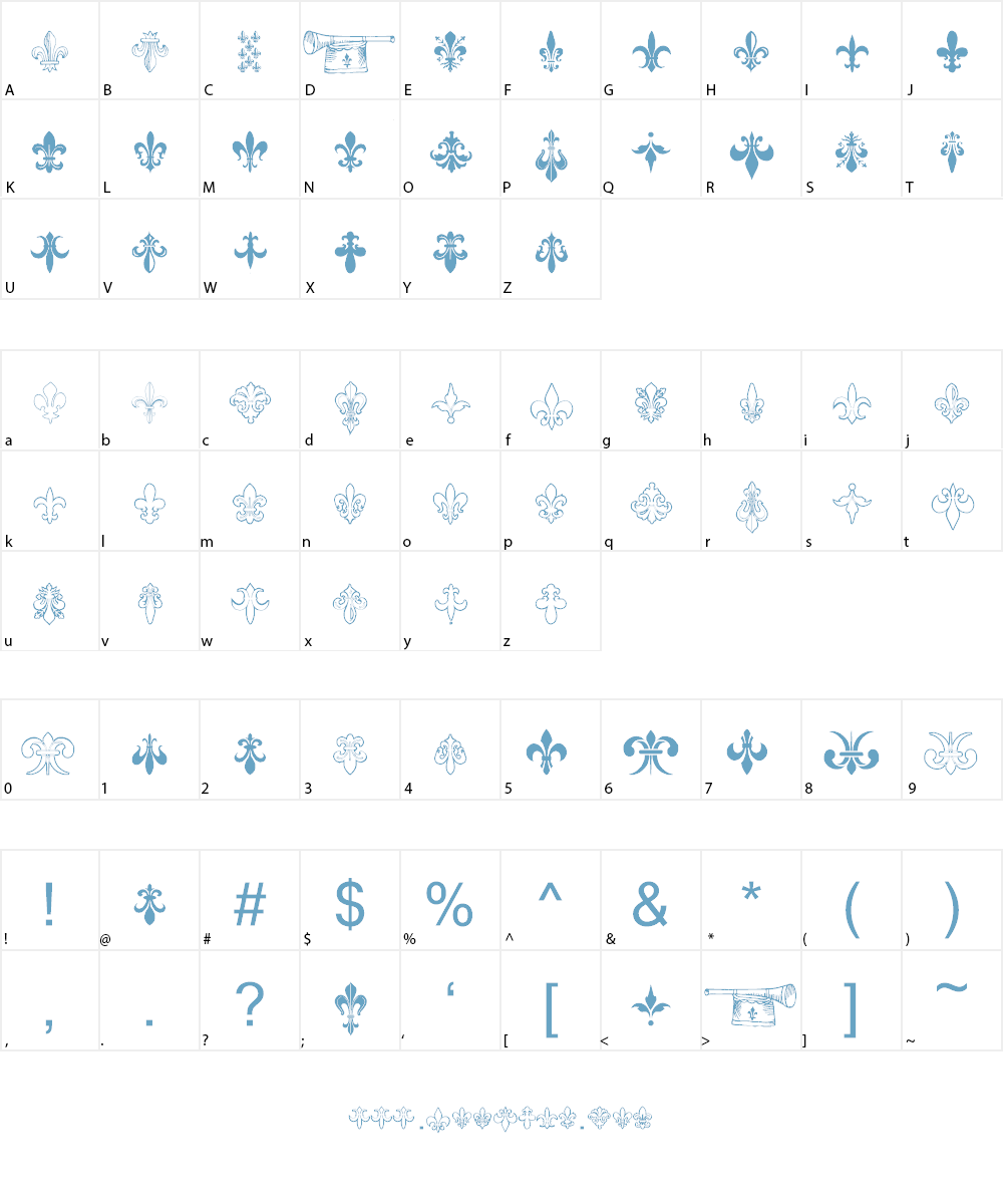 TheFrench Font Character