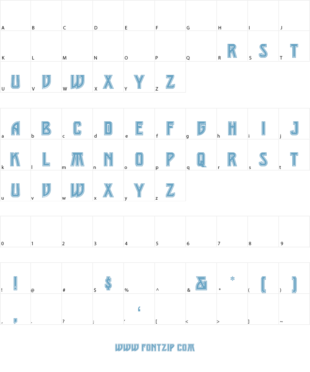 Middle Earth NF Font Character