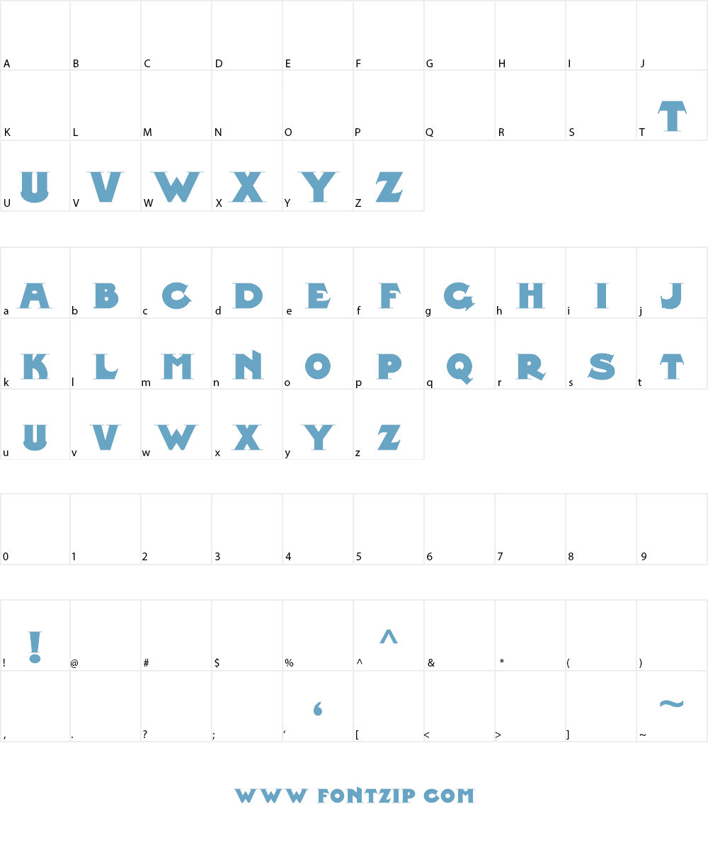 Midland Rail NF Font Character