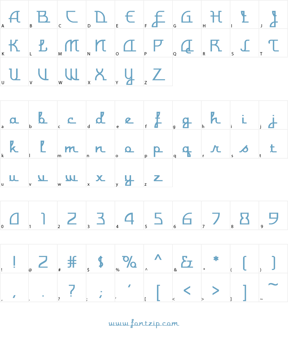 Monterey Popsicle Font Character