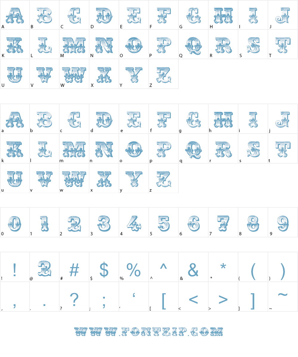 Romantiques Font Character