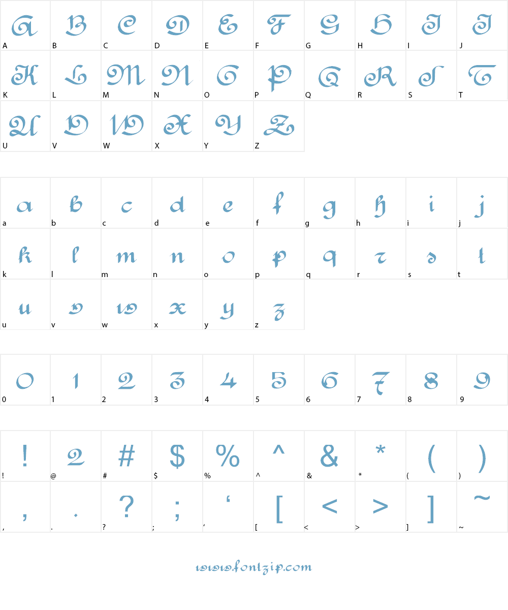 RondeAntique Font Character