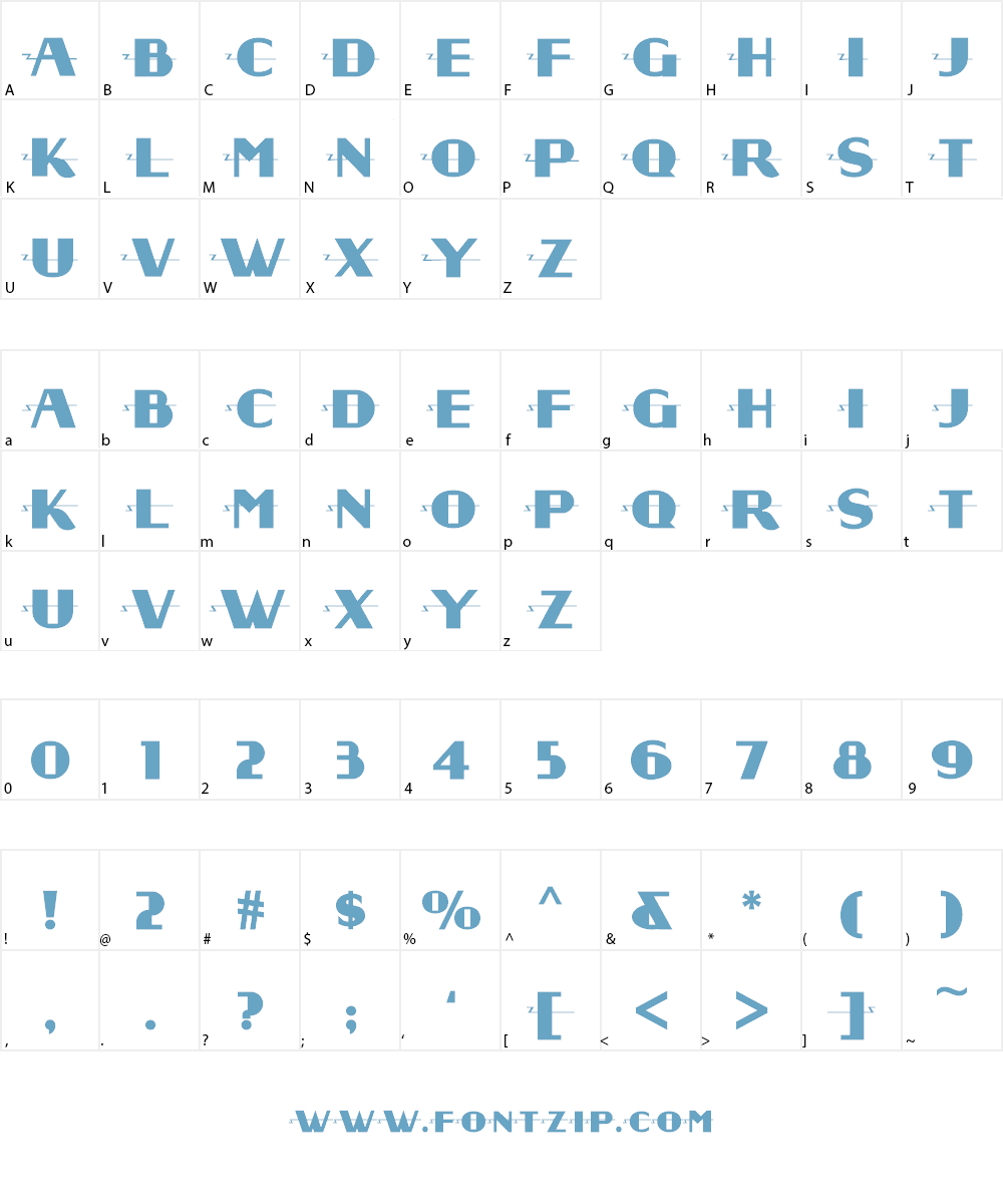 Radio Days NF Font Character