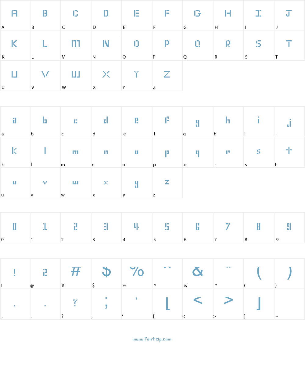 epic Regular Font Character