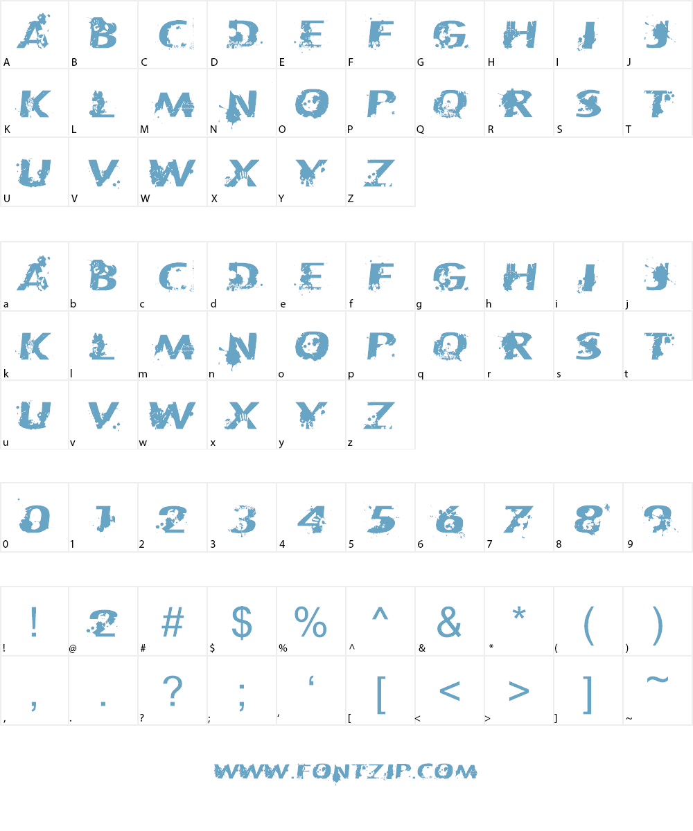 Patriote1837 Regular Font Character