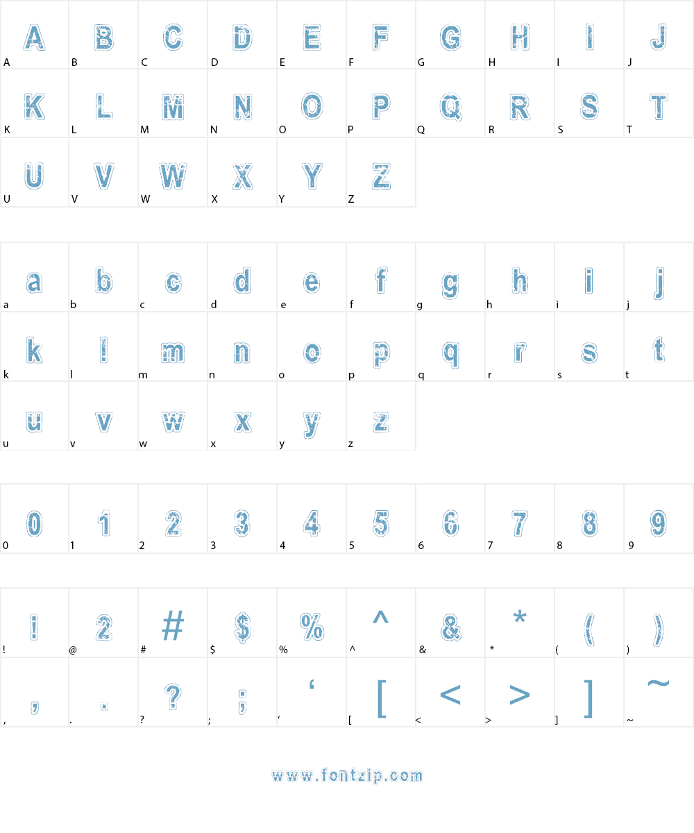 Ancien Regular Font Character