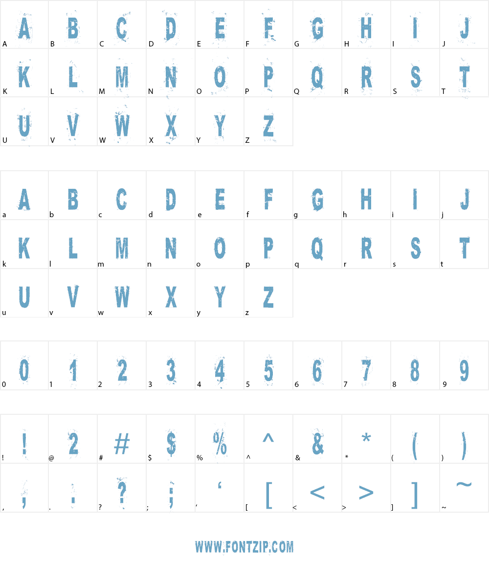 Confusion Regular Font Character