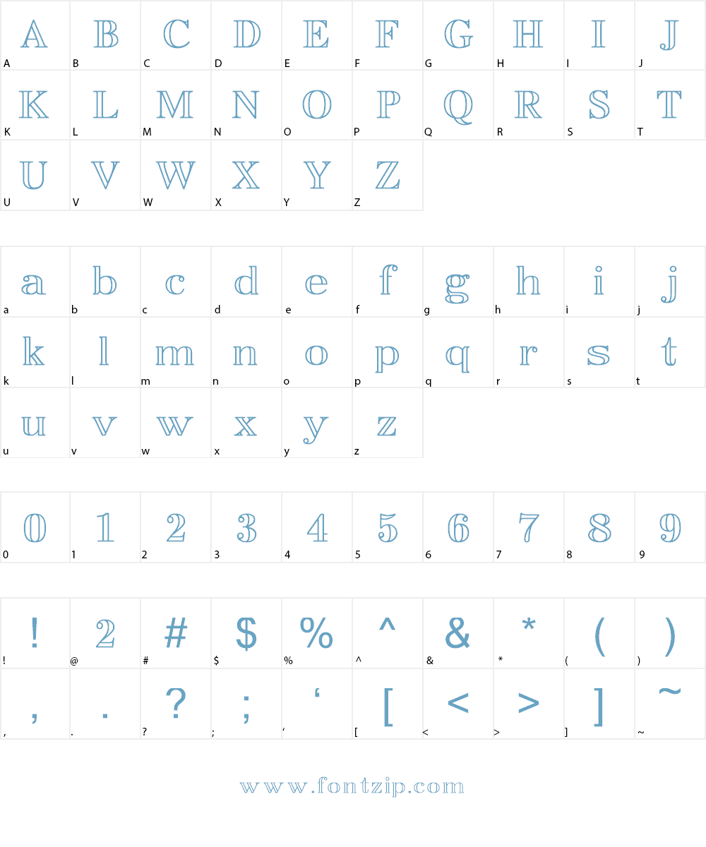 EasyOpenFace Font Character