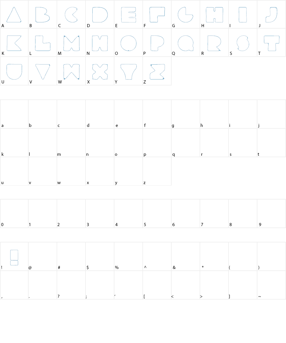 RetroLights Font Character