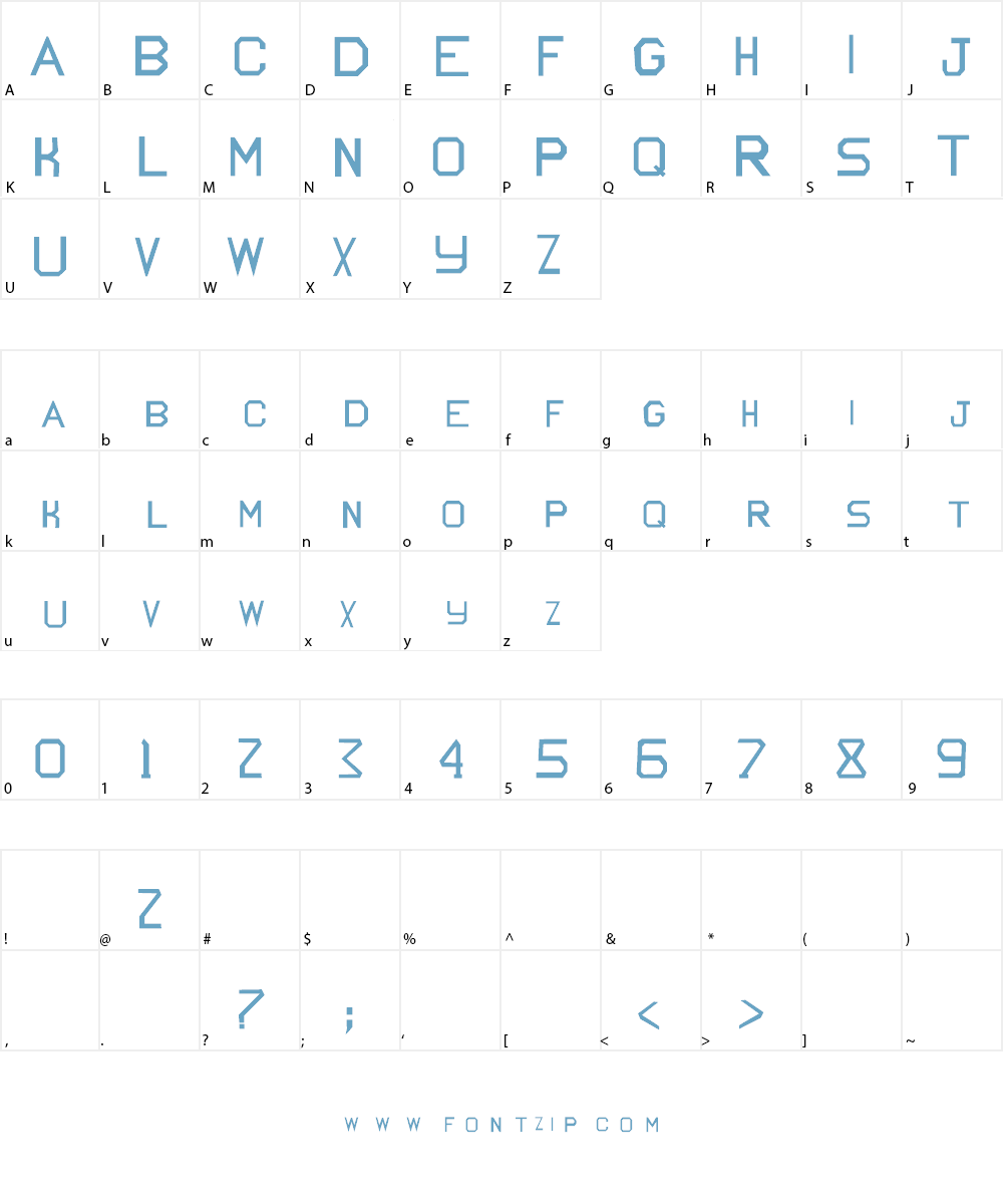 True Blood Font Character