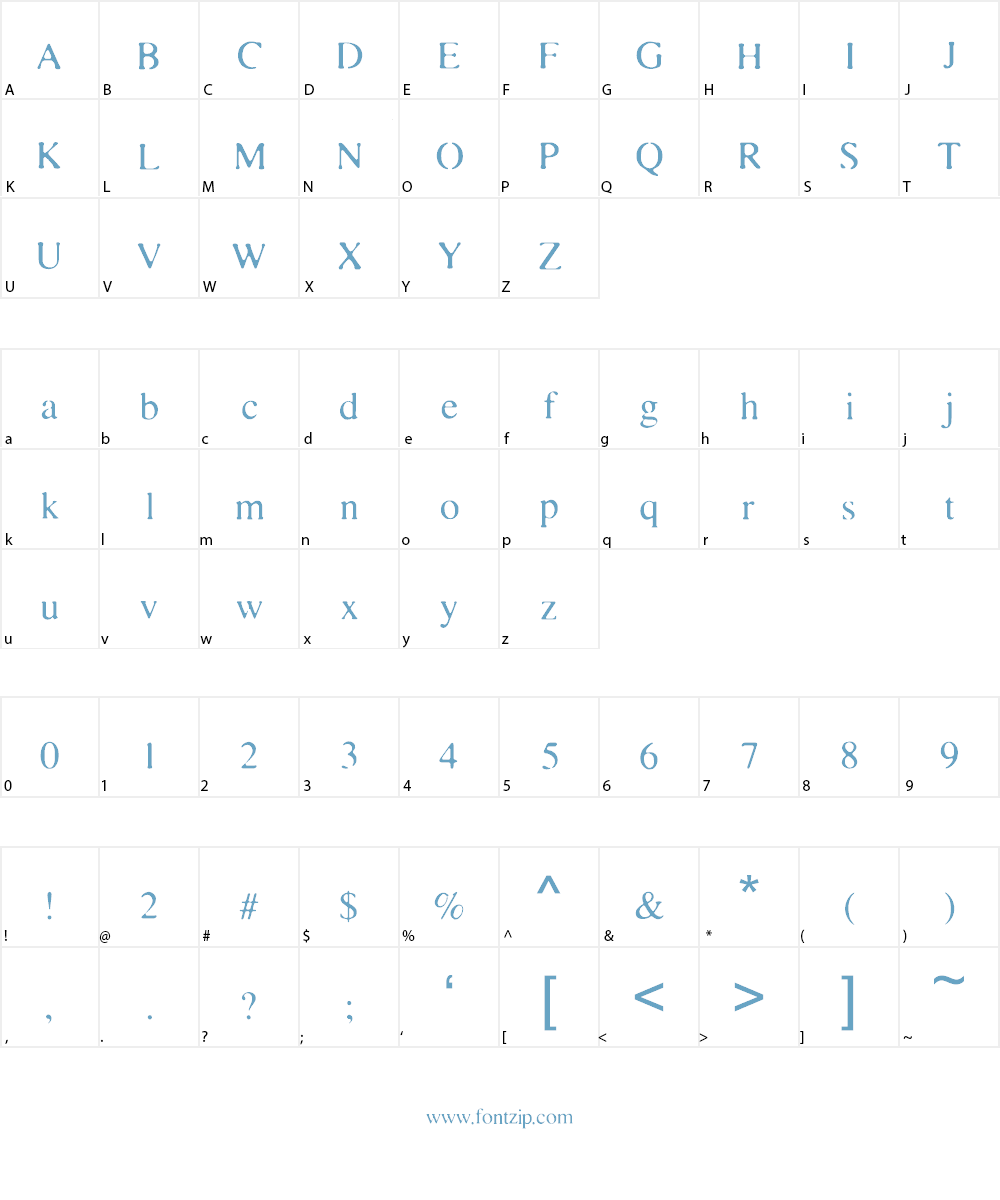 Elusion Font Character