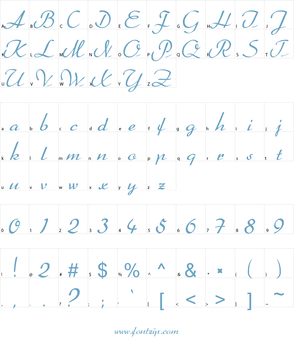 BetterHeather Font Character