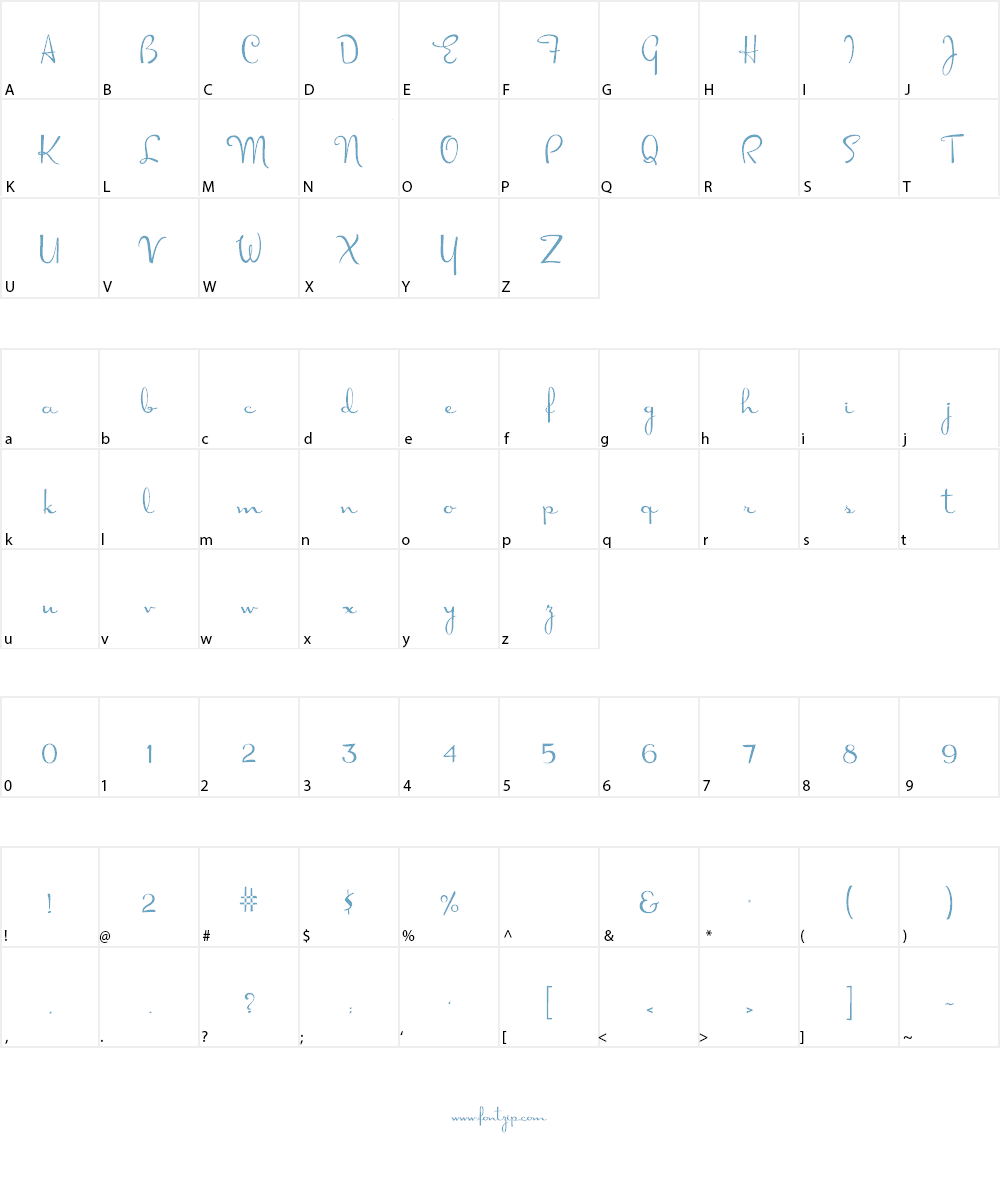 DorisDay Font Character