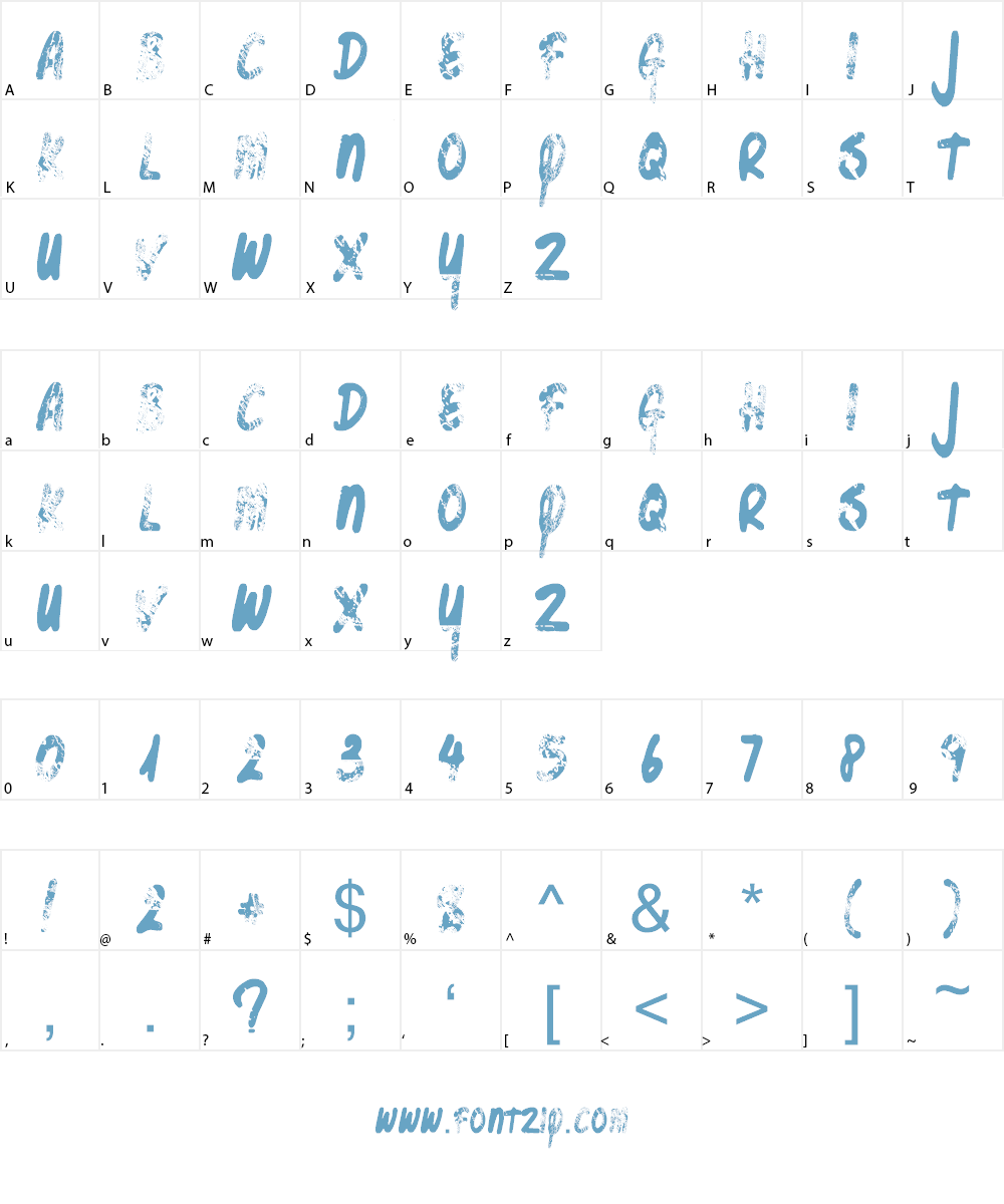 Bottle Shop Faded Font Character